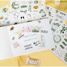 Set de 5 pegatinas de tema de novia acuarela, Set de 4 piezas, incluye pegatinas de embalaje, pegatinas de regalo festivo, pegatinas de programación, adecuado para recuerdos de boda, planificación de bodas, libro de visitas de bodas, planificación del Día de San Valentín, útiles escolares, vuelta al cole, pegatinas autoadhesivas multicolor, álbum de fotos hecho a mano, tarjetas de felicitación, embalaje de regalos, sellado de sobres, recuerdos de fiesta, invitaciones y manualidades DIY - Pegatinas para bodas, 4 diseños/set - Ver 6