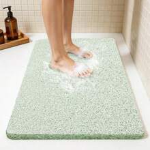 Shower Mats For Showers Anti Slip For Elderly, 32'' X 24'' Non Slip Bath Mat For Inside Shower, Bath Tub Mats For Bathroom Non Slip For Shower, PVC Loofah Bathroom Mats - Mint Green - View 2