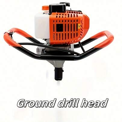Heavy Duty 52cc Petrol Ground Drill Fence Kit 10.16cm 15.24cm 20.32cm Diameter, Ground Drill, Post Hole Drill, Drilling Machine