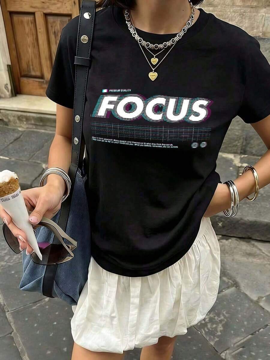 Camiseta Oversize Vintage con Estampado de Letras de Nevada para Mujer, Estilo Retro Y2K con Estampado Desgastado, Corte Holgado, Manga Corta, Cuello Redondo, Camiseta Casual de Algodón con Estética Streetwear de los 90, Tallas Grandes para Uso Diario de Verano, Ropa de Moda Mexicana para Mujer, Ropa Fresca de Verano. - Negro - Ver 1