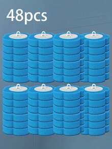 High-Efficiency Cleaning Sponge, Suitable For Disposable Toilet Brush And Brush Head. This Product Comes In Yellow, Blue, And Purple Options, Suitable For Deep Cleaning And Daily Bathroom Maintenance. This Set Includes A Refill Pack Of Toilet Cleaner, Disposable Toilet Brush Heads, And A Cleaning Sponge That Can Be Used To Clean The Bathtub, Floor, Drains, And Toilet. No-Touch Toilet Brush, Durable Material, And Highly Efficient. - Multicolor - View 15