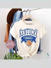 Camisetas Casuales Unisex Premium Lindas - Camiseta de Baloncesto de Kentucky - Camiseta Retro de Baloncesto de Kentucky - Camiseta Vintage de Kentucky -  Kentucky - Baloncesto Universitario (1) - Blanco - Ver 1