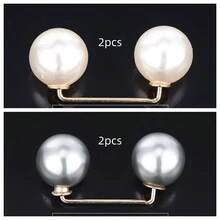 2/4 piezas Clips de dobladillo de mezclilla, bloqueador de luz del pecho, botones de cinturón de cintura, clips antiarrastre para zapatos, ajustador de longitud de pantalones - Multicolor - Ver 10