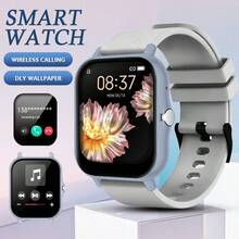 1 chiếc đồng hồ điện tử cảm ứng màn hình lớn 1.83 inch, kiểu dáng thường ngày, unisex, dây đeo silicon và vỏ hợp kim kẽm, nhận cuộc gọi, hiển thị giờ, ngày, báo thức, đếm bước chân, món quà tuyệt vời. - Nhiều màu - Xem 20