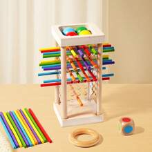 3-In-1 Wooden Stick Pulling Toy, Parent-Child Interactive Battle Game, Color Recognition, Patience And Concentration Training, Ideal Holiday And Birthday Gift - Multicolor - View 6