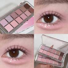 12-Color Eyeshadow Palette - Matte, Shimmer & Metallic Finishes In Soft Browns, Greys, Beiges - Long-Lasting Everyday & Evening Makeup Looks - Professional Palette For Beginners & Pros - Ideal Gift For Makeup Lovers, Makeup Eyeshadow Palette - 彩色 - 查看 10