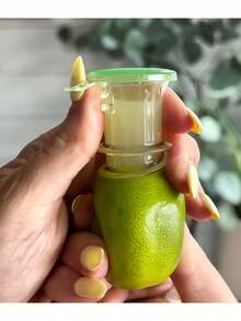 Spiral Manual Lemon Juicer, Portable Lemon Squeezer With Spout And Lid. Perfect For Making Cocktails And Cooking. - Multicolor - View 4