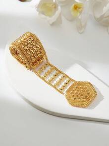 Mgyi Jewelry Gold Plated Multi-Row Hollow Hexagonal Buckle Waist Chain, Stylish Body Chain For Women, Stage Accessory - PYD-050 - View 3