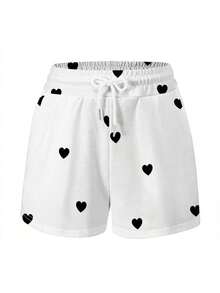 Conjunto de 2 piezas para mujer, top holgado de manga corta, shorts holgados cómodos, conjunto a rayas, bordado de limón, éxito de de verano - Multicolor 2 - Ver 3