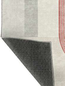 Modern Round Washable Non-Slip Area Rug – Thin Soft Living Room Carpet, Kitchen Rug & Runner, Home Decor Rug - Beige - View 5