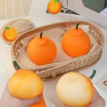 可爱橙子挤压玩具,柑橘类水果减压新奇玩具,户外玩具,家居装饰,办公减压玩具,生日/节日礼物 - 彩色 - 查看 6