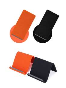 1 pieza Soporte de teléfono flexible multifuncional, soporte de silicona para escritorio, tableta, computadora portátil, accesorio de viaje creativo plegable y transformable - Multicolor - Ver 11