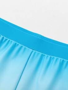 Balabala Conjunto de traje de baño de camiseta de protección solar de manga larga para niños, 2 piezas de ropa de baño de protección UV para verano - tinte azul - Ver 9
