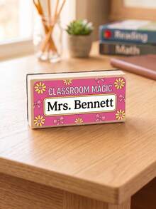 1 Peça Apagador de Quadro Branco Personalizado para Professores, Apagador Seco de Sala de Aula com Texto Personalizado, Limpador de Quadro Negro de Madeira com Nome & Citação Personalizados, 3 Estilos Floral, Gravata Borboleta & Design de Materiais Escolares, Material de Madeira Natural, Costas de Feltro Macio, Leve, Fácil de Segurar, Estilo Fofo & Lúdico, Professores, Equipe de Sala de Aula, Pais de Ensino Doméstico - Modelo 3 - Visão 19