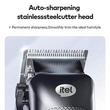 Itel IHC-36 Hair Clipper Classic 2 Pro, 5Hours Super Battery, 240mins Long Battery Life, Auto-Sharpening Stainless Steel Cutter Head, Powerful Motor With Low Noise, Cordless Rechargeable, 11-In-1 Professional Grooming Kit - View 6