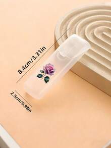 Caja organizadora de viaje portátil con hermoso patrón de rosas púrpuras - Caja de almacenamiento para palillos, hilo dental y artículos esenciales diarios, compacta y conveniente, organizador de viaje, caja organizadora mini, adecuada para transportar artículos pequeños, caja de pastillas de viaje a prueba de fugas, hisopo portátil - Multicolor - Ver 5