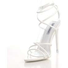 Cape Robbin Women's Strappy Pointy Open Toe Ankle Strap Stiletto Sandal- - 11 + 白色 - 查看 5