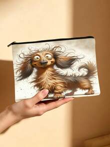 Túi đựng mỹ phẩm in hình chó Dachshund ngộ nghĩnh, túi đựng đồ vệ sinh cá nhân chủ đề xúc xích, túi hai mặt tiện dụng, thích hợp cho du lịch và sử dụng hàng ngày, món quà tuyệt vời cho những người yêu chó và người hâm mộ thú cưng. - Nhiều màu - Xem 17