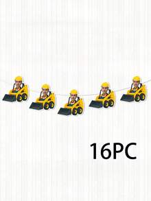 Cờ kéo trang trí tiệc chủ đề xe xây dựng in ảnh theo yêu cầu, có thể tùy chỉnh hình ảnh, biểu ngữ trang trí tiệc chủ đề máy xúc/xe trộn bê tông. Cờ kéo trang trí tiệc chủ đề xe xây dựng in ảnh theo yêu cầu, có thể tùy chỉnh hình ảnh, cờ treo trang trí tiệc sinh nhật chủ đề máy xúc. Cờ kéo trang trí tiệc chủ đề xe xây dựng có thể tùy chỉnh, biểu ngữ trang trí tạo không khí tiệc tùng. - Nhiều màu - Xem 19