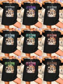 Camisa oversize, camiseta de rap pirata personalizada de estilo Y2K, camiseta retro personalizada de los 90, camiseta de regalo divertida, regalo para mi pareja, top vintage con foto de pareja, camiseta personalizada de novia/novio, regalo para ella, disfraz de Bella, regalos ideales para ella, familia, amigos, niñas de color rosa para el Día de la Madre, para el Día de la Juventud, para vacaciones, ornamental, perro, único, personalizado, regalos ideales para ella, familia, amigos, niñas de color rosa, para vacaciones, para aniversarios, tops personalizados para mujeres, pre-otoño, ropa de mujer, otoño elegante, utilitario elegante, nuevo estilo de mujer para el otoño, estampado gráfico, ropa casual de verano negro - Negro - Ver 2