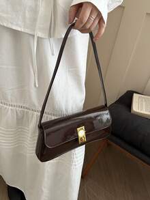 Nueva bolsa de teléfono de verano, bolsa brillante para debajo del brazo, mochila pequeña - Café - Ver 8