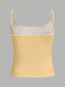Camiseta de tirantes con estampado floral digital para mujer - Multicolor 5 - Ver 2