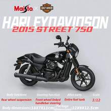 Maisto Harley 1:12 比例合金金属摩托车模型，可收藏的桌面摆件和男士礼物 - 彩色 - 查看 13