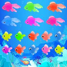 16pcs Realistic Soft Rubber Goldfish Toys, Suitable For Indoor/Outdoor Water Games, Summer Party Decor & Supplies, No Battery Required (Random Colors) - Multicolor - View 6