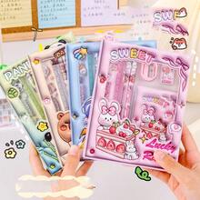一套可爱文具礼盒，水鼠学习用品套装，创意文具套装，6件套，便携式文具礼盒，生日礼物，2026新年礼物，学习用品，返校礼物 - 彩色 - 查看 2