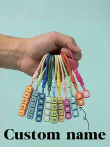 Personalized Name Keychain, Mechanical Keyboard Clicker Fidget Toy, ASMR Cherry MX Switch Tag - Multicolor - View 2