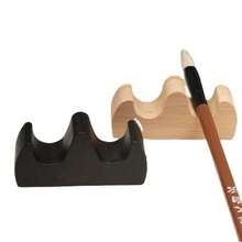 1 Set Plastic Water Basin, Butterfly Pattern Stationery, Calligraphy Supplies, Pen Holder, Wooden Pen, Mountain-Shaped Pen, Pen Rest, Pen Washer, Plastic Ink Box - A - View 3