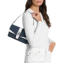 Michael Kors Greenwich 印花女款單肩包、斜挎包與手提包 35F5SGRL6B ADMIRL MULTI - 藍色配白色35F5SGRL6B ADMIRL MULTI - 查看 2