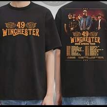 49 Winchester Spring Tour 2026 Schedule Unisex T-Shirt - Black - View 1