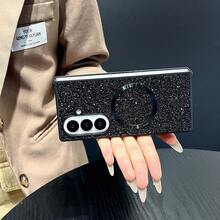 keshengtai 1个闪亮水钻磁吸手机壳，适用于三星Galaxy Z Fold 7 6 5 4 3 5G - 黑色 - 查看 4