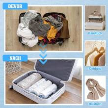 15pcs Reusable Vacuum Storage Bags, PE Plastic Compression Bags Without Air Pump, Suitable For Packing Luggage, Closet & Dorm, Storage For Clothes & Bedding - View 6
