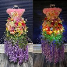 12pcs Artificial Wisteria Hanging Flowers, Fake Wisteria Wreath, Silk Vine Garland Decor For Home, Wedding Arch, Wall, Garden, Bedroom, Office, Party - Mauve Purple - View 8