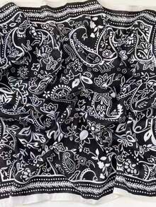 Khăn bandana thường ngày bằng polyester in họa tiết hoa - Nhiều màu - Xem 2