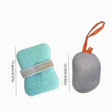 2pcs/1pc Soap Bag, Soap Pouch For Soap, Bath Sponge, Bath Ball, Exfoliating Sponge, Super Soft Exfoliating Sponge/Rich Lather, Suitable For Home Bathroom And Shower Accessories/Cleaning Tools/Soap Dish/Soap Cleaning Tools/Foaming Net Bath Brush Back Massager, Holiday, Gift - Multicolor - View 7