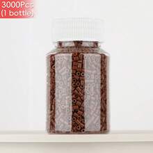 2.6mm Sundymot Fuse Beads, 3000PCS+ Red Series Individual Packaging, Bottle Contained Storage, Prevent Spilling, DIY Pendant Keychain, Jewelry Making Craft Supplies, Graduation, Back To School, Christmas, Party, Birthday Gift, Multi-Color 2.6mm Fuse Bead Refill Kit - 2.6mm Puzzle Beads - View 16