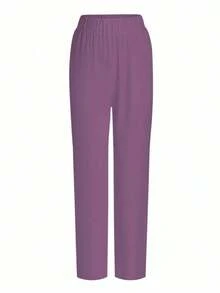 Conjunto de 2 piezas con top de manga corta con cuello en V blanco con bolsillo y diseño de oreja colgante, estampado de mariposa y flores, y pantalón recto para mujer, uniforme de enfermera de primavera/verano, conjunto casual, uniforme - Multicolor 6 - Ver 5