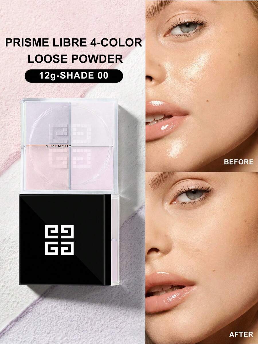 Givenchy 纪梵希 PRISME LIBRE 四色散粉 - N°00 - TULLE OPALESCENT - 4*3克/共12克 - #0 TULLE OPALESCENT - 查看 1