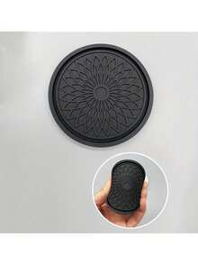 2pcs/Set Car Cup Holder Coasters - Non-Slip Silicone Cup Mats Fit For Cars, SUVs, Trucks, Universal For Most Cup Holders And Beverage Cans, Dust-Proof And Heat-Resistant Interior Accessories - A - View 4