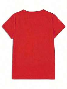 Soft 100% Cotton T-Shirt, 100% Pure Cotton, New Summer 2026 Style. New Women's Pure Cotton Crew Neck T-Shirt, Graphic Tee With Lemon And Lemonade Illustrations, Casual Cotton T-Shirt For Christian Lovers, Lightweight Summer Wear For Everyday Use And Outings. 100% Pure Cotton, Versatile And Comfortable For Everyday Wear In Spring And Summer. Machine Washable. A Great Gift For Family, Siblings, Friends, Parents, Or Teachers. Breathable Cotton T-Shirt, Goes With Everything. - 紅色 - 查看 2