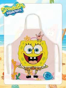 SpongeBob SquarePants SquarePants Series Kitchen Apron, Featuring Multiple Styles With Characters Available For Selection. It Is Water-Resistant, Oil-Resistant, And Stain-Resistant. The High-Definition Print Is Durable And Easy To Clean. It Can Be Used For Cooking And Baking. Wearing It Makes Even Cooking A Soothing Experience. - Multiple Styles - View 12