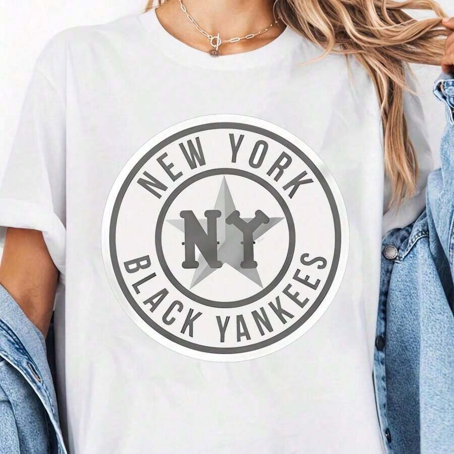 Cute Premium Unisex Casual T-Shirts, New York City T-Shirt, Baseball T-Shirt, New York City T-Shirt - 白色 17 - 查看 1