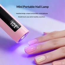 Mini UV Nail Care Lamp, Portable Mini Nail Dryer Lamp, Rechargeable Nail Gel Curing Light With LED Display And 2 Timers, Ideal For Home Manicure And Travel Nail Care, Perfect Gift For Women, Teens, Nail Care Beginners, DIY Enthusiasts, Birthday, Christmas, Battery Capacity: 200mAh - Multicolor - View 5