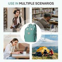 Nueva mochila, mochila para portátil, adecuada para portátiles de 14-15.6 pulgadas, unisex, ligera y duradera, bolsillos multifuncionales, mochila de gran capacidad para universidad y exteriores, mochila de viaje, mochila de senderismo, mochila casual ligera para uso diario, con compartimento para portátil, mochila multifuncional de moda, adecuada para trabajo, negocios y uso universitario, múltiples colores disponibles - Multicolor - Ver 13