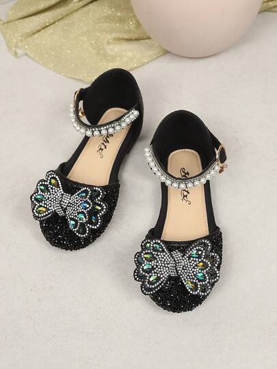 2025 Spring New Children Princess Crystal Soft Bottom Fashion Performance Shoes, Girls Toddler Shoes