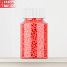 2.6mm Sundymot Fuse Beads, 3000PCS+ Red Series Individual Packaging, Bottle Contained Storage, Prevent Spilling, DIY Pendant Keychain, Jewelry Making Craft Supplies, Graduation, Back To School, Christmas, Party, Birthday Gift, Multi-Color 2.6mm Fuse Bead Refill Kit - 2.6mm Puzzle Beads - View 33