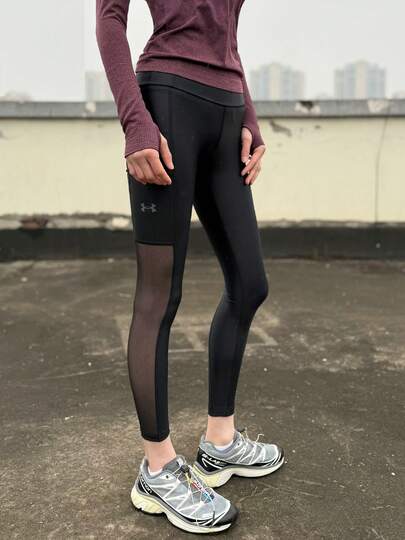  Leggings Under Armour HeatGear para mujer, profesionales para correr y hacer ejercicio, con forro de malla.